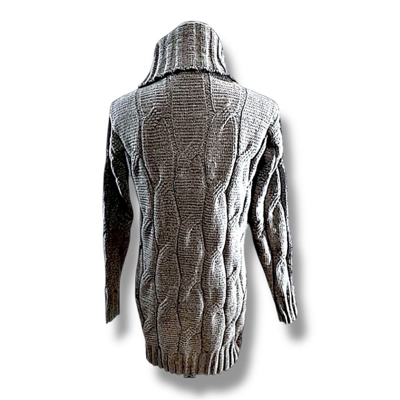 STITCH DROP Gray Turtleneck Tunic Sweater NEW WITHOUT TAGS SZ S - Picture 3 of 8
